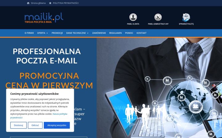 Screenshot of mailik.pl