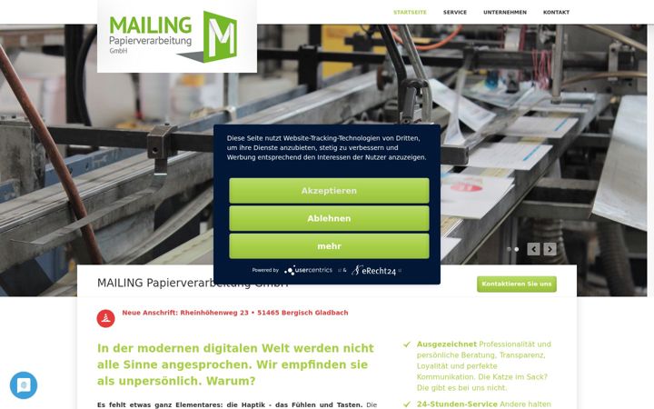 Screenshot of mailing-bonn.de