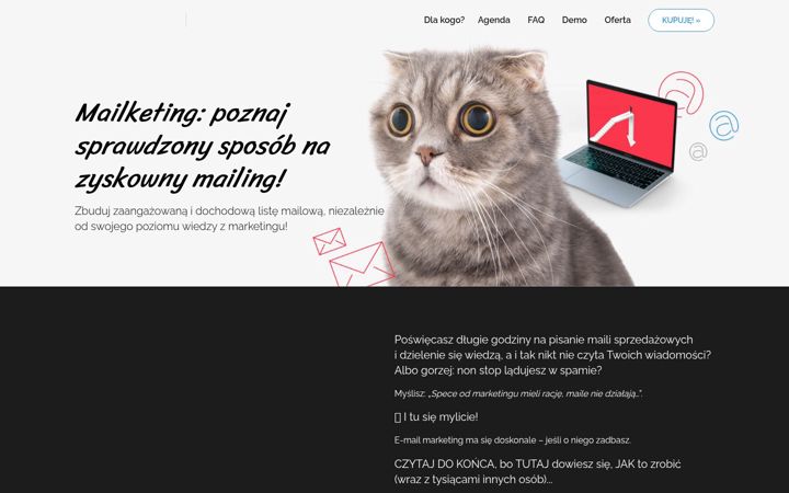 Screenshot of mailketing.pl