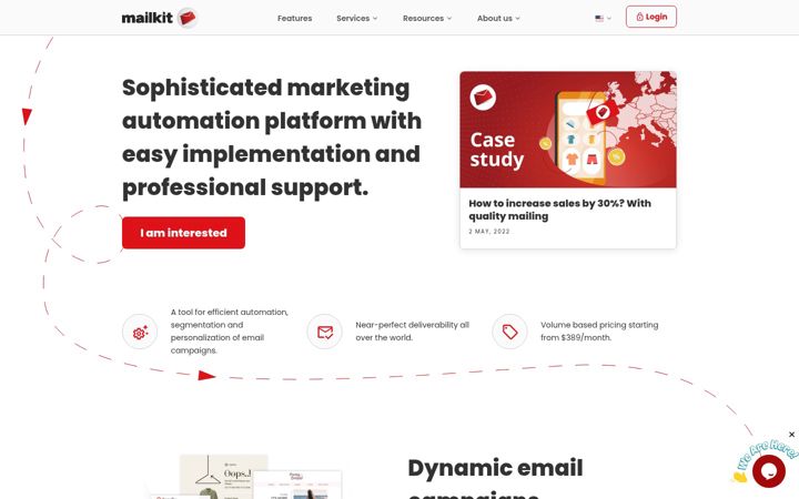 Screenshot of mailkit.com