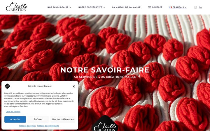 Screenshot of maillecreation.fr