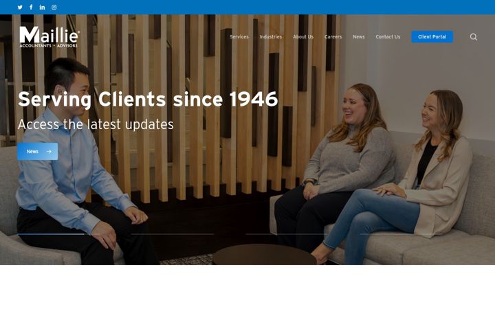 Screenshot of maillie.com