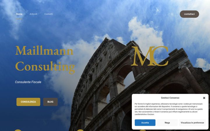 Screenshot of maillmannconsulting.com