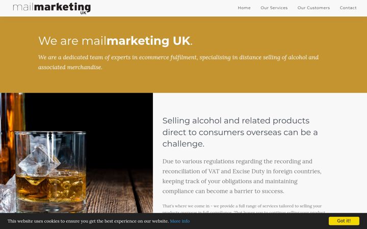 Screenshot of mailmarkuk.com