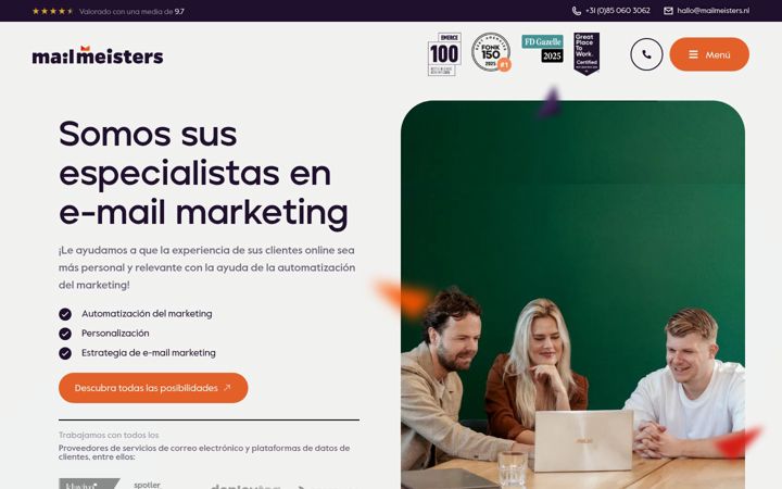 Screenshot of mailmeisters.es