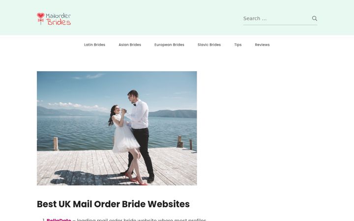 Screenshot of mailorder-brides.co.uk