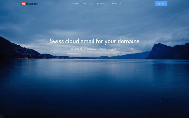 Screenshot of mailr.ch