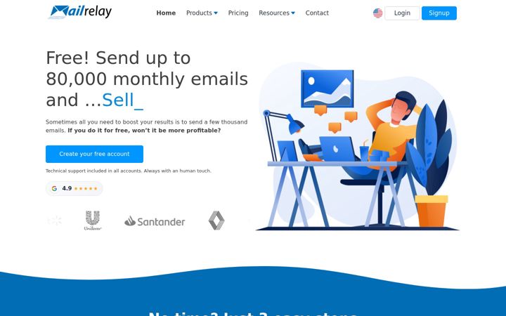 Screenshot of mailrelay.com