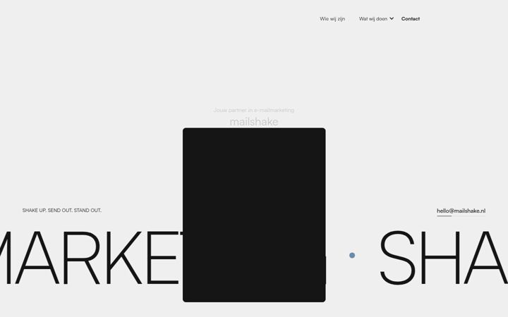 Screenshot of mailshake.nl