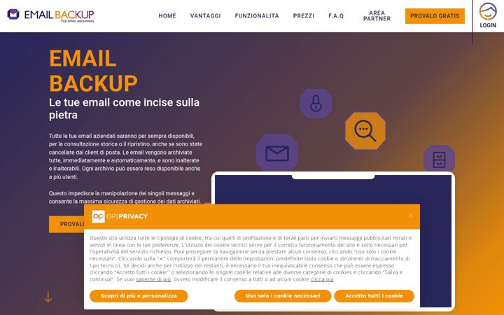 Screenshot of mailstone.it