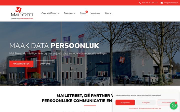 Screenshot of mailstreet.nl
