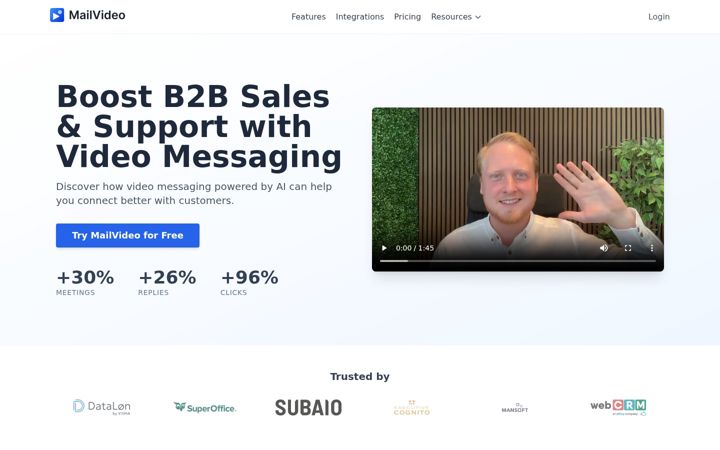Screenshot of mailvideo.com