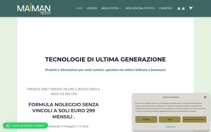 Screenshot of maimantech.com