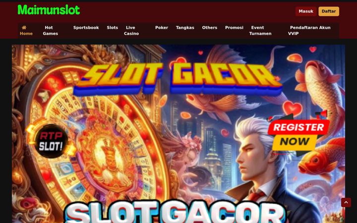 Screenshot of maimunslot.org
