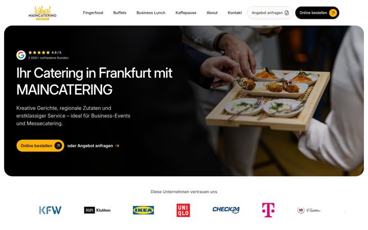 Screenshot of main-catering.com