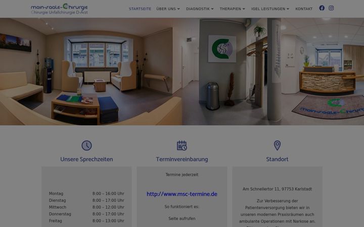 Screenshot of main-saale-chirurgie.de