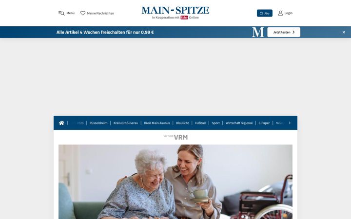 Screenshot of main-spitze.de
