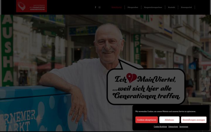 Screenshot of main-viertel.de