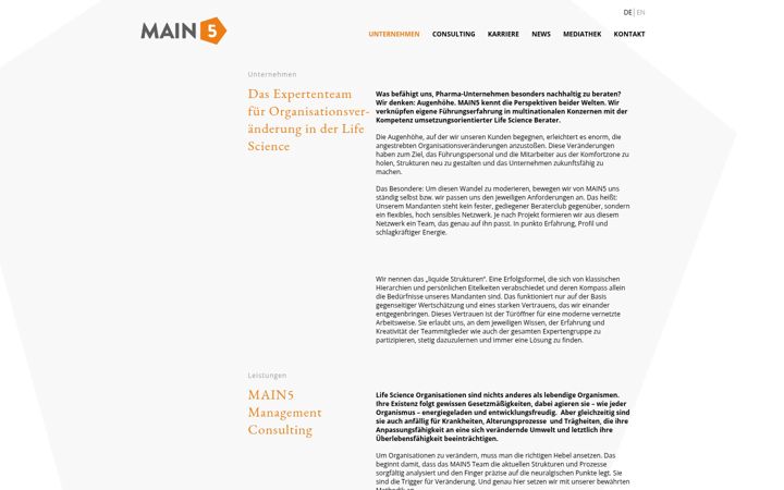 Screenshot of main5.de
