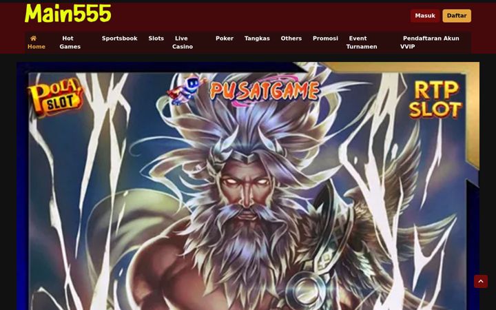 Screenshot of main555.net