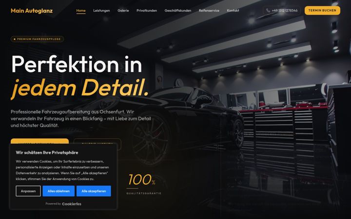 Screenshot of mainautoglanz.de