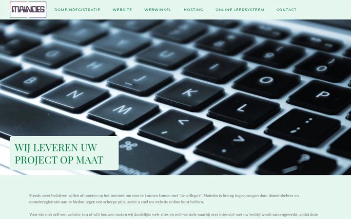 Screenshot of maindes.com