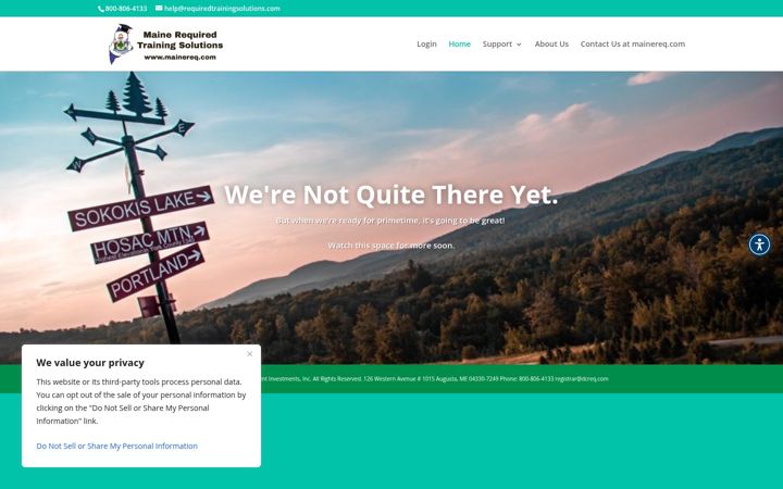 Screenshot of mainereq.com