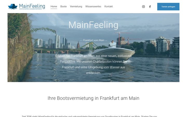 Screenshot of mainfeeling.de