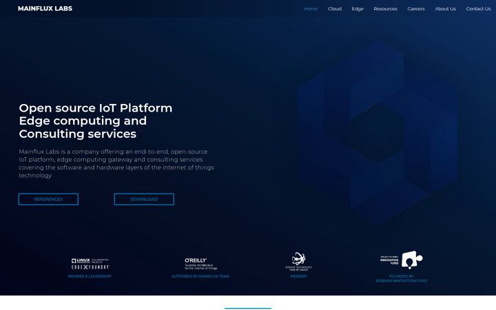 Screenshot of mainflux.com