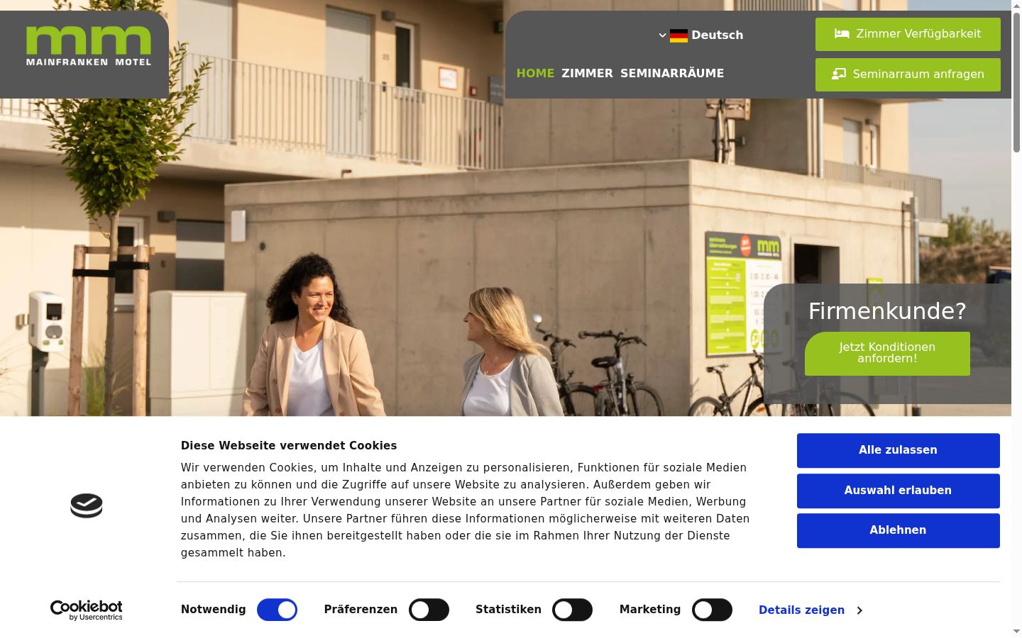 Screenshot tal-banner tal-kunsens muri qabel kwalunkwe interazzjoni