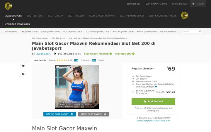 Screenshot van mainjavabetsport.com