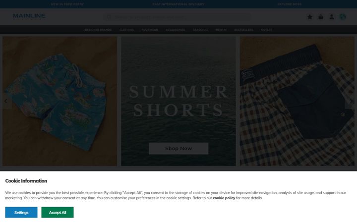 Screenshot of mainlinemenswear.com