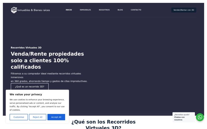 Screenshot of mainmuebles.com