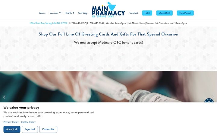 Screenshot of mainpharmacysl.com