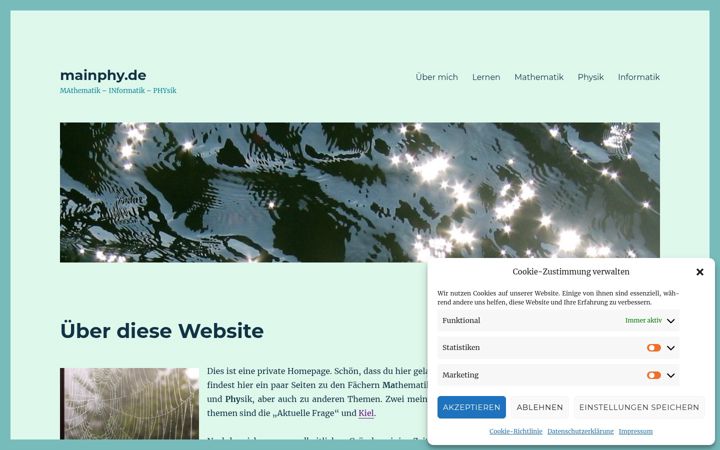 Screenshot of mainphy.de