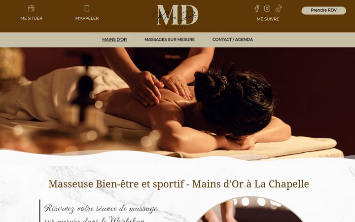 Screenshot of mains-dor.fr