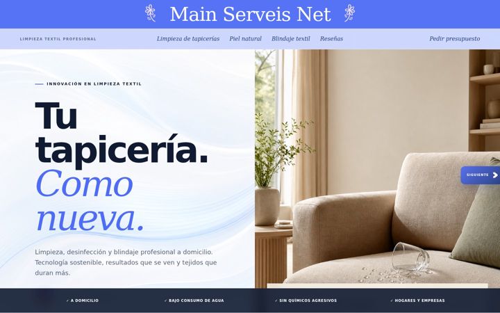 Screenshot of mainserveisnet.com