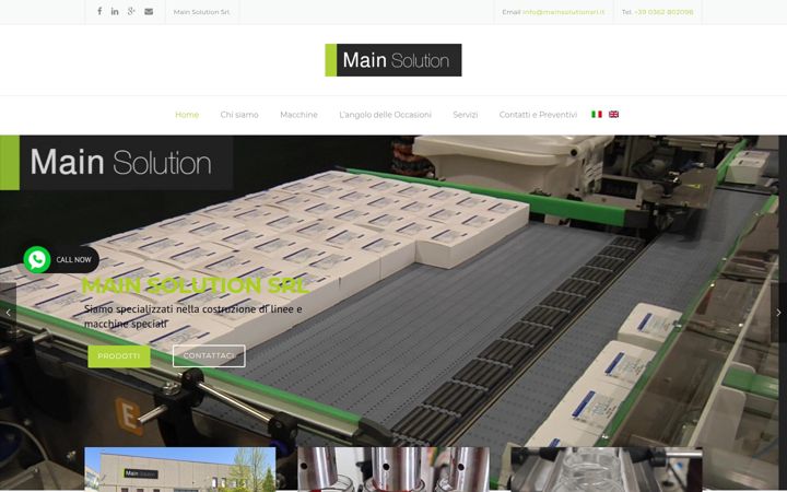 Screenshot of mainsolutionsrl.it