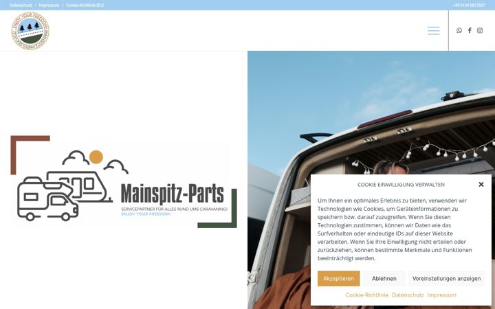 Screenshot of mainspitz-parts.de