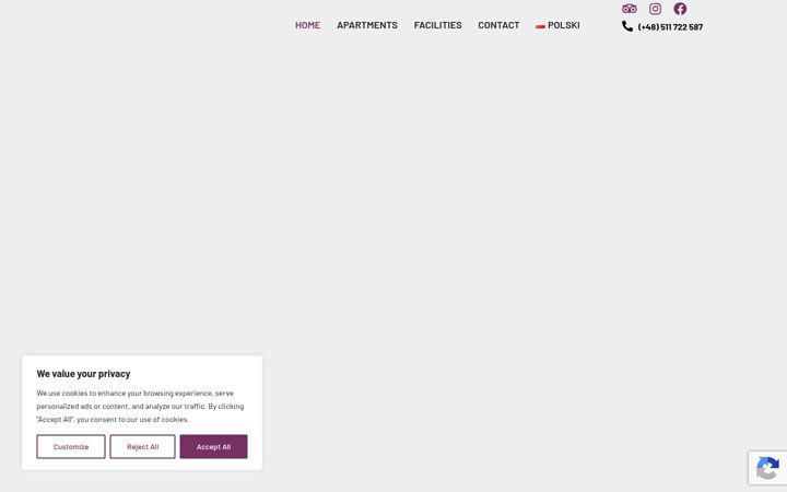 Screenshot of mainsquareapartments.pl