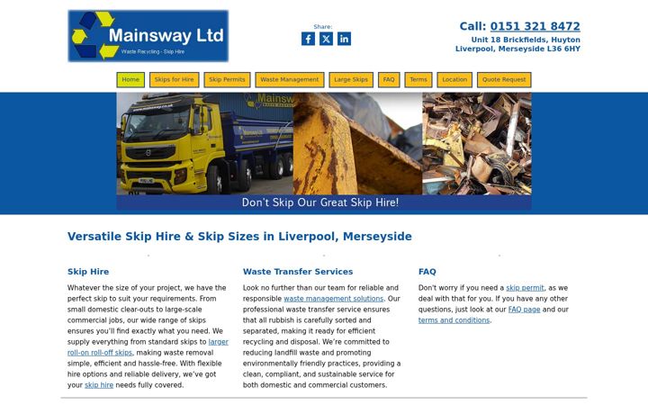 Screenshot of mainswayskiphire.co.uk
