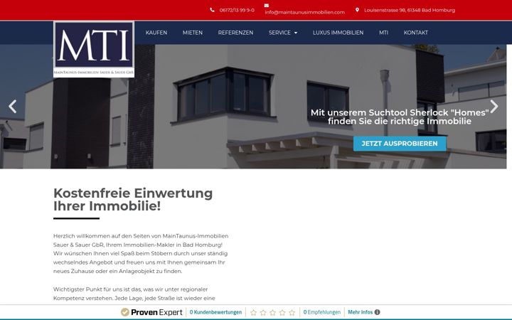 Skjermbilde av maintaunusimmobilien.com