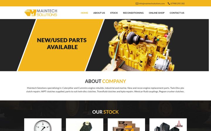 Screenshot of maintechdiesel.com