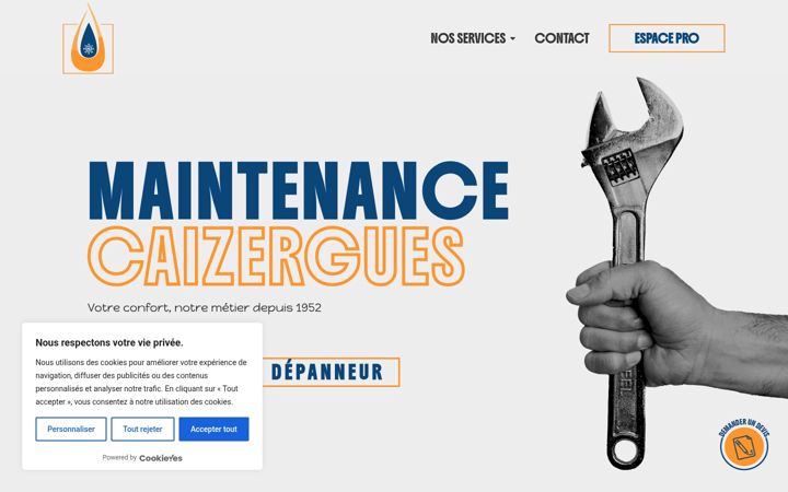 Screenshot of maintenance-caizergues.com