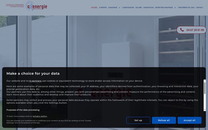 Screenshot of maintenance-thermique.fr