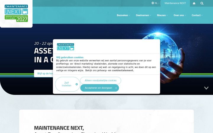 Screenshot του maintenancenext.nl