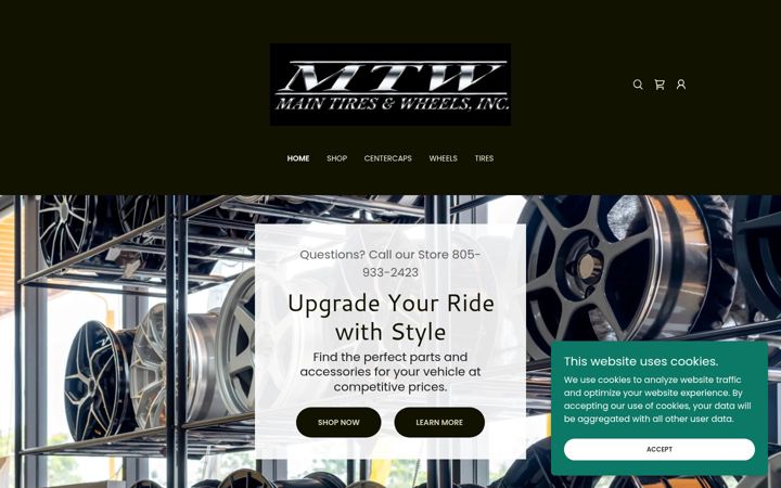 Screenshot of maintires.net