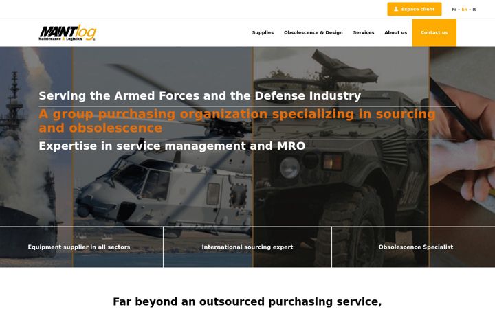 Screenshot of maintlog.eu