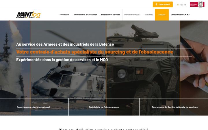 Screenshot of maintlog.fr