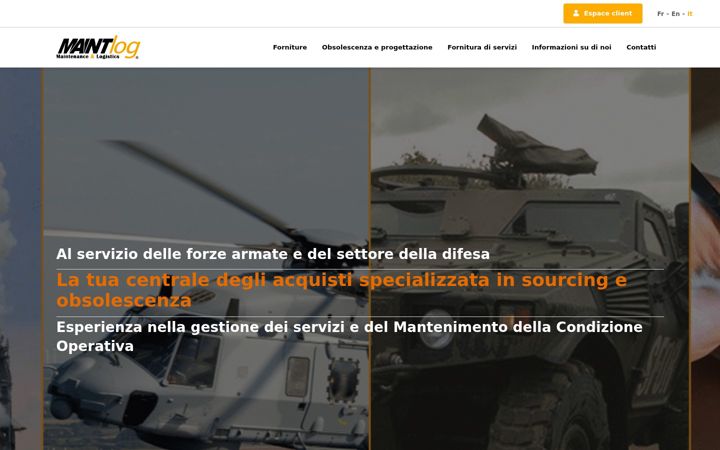 Screenshot of maintlog.it